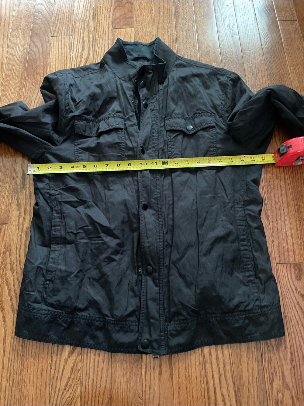 John Varvatos Black Utility Jacket Sz Large - Picture 5 of 12